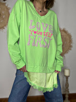 Charger l'image dans la galerie, Sweat fin ALBA Vert anis
