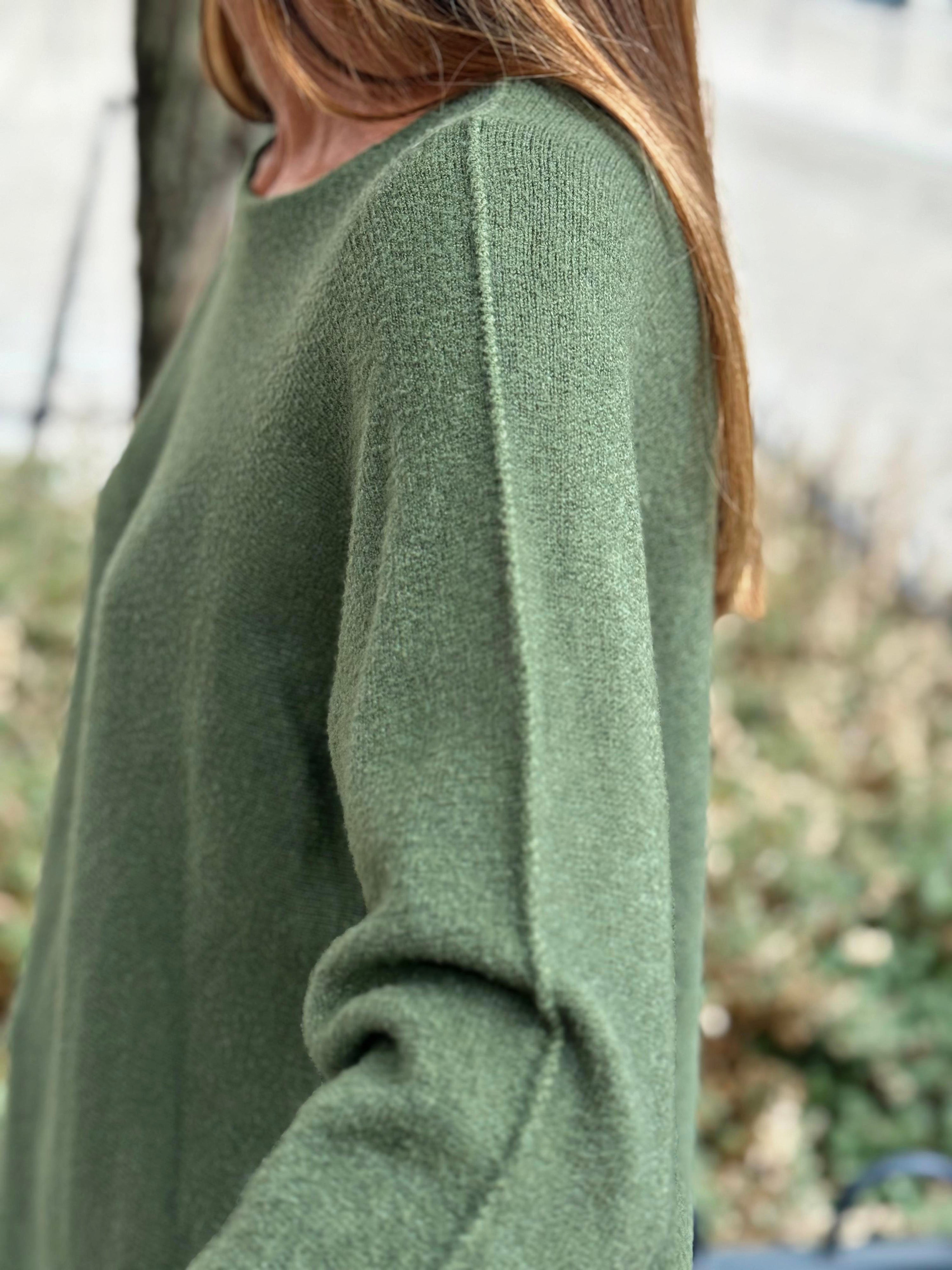 Pull doux LINO Kaki