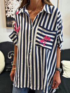 Chemise TAKE ME TO PARIS Marine