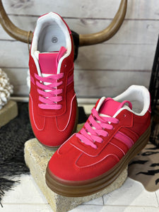 Baskets PAQUITA Rouge