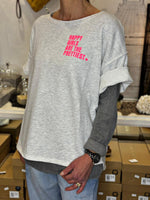 Charger l'image dans la galerie, Sweat manches courtes SOLENA Gris chiné
