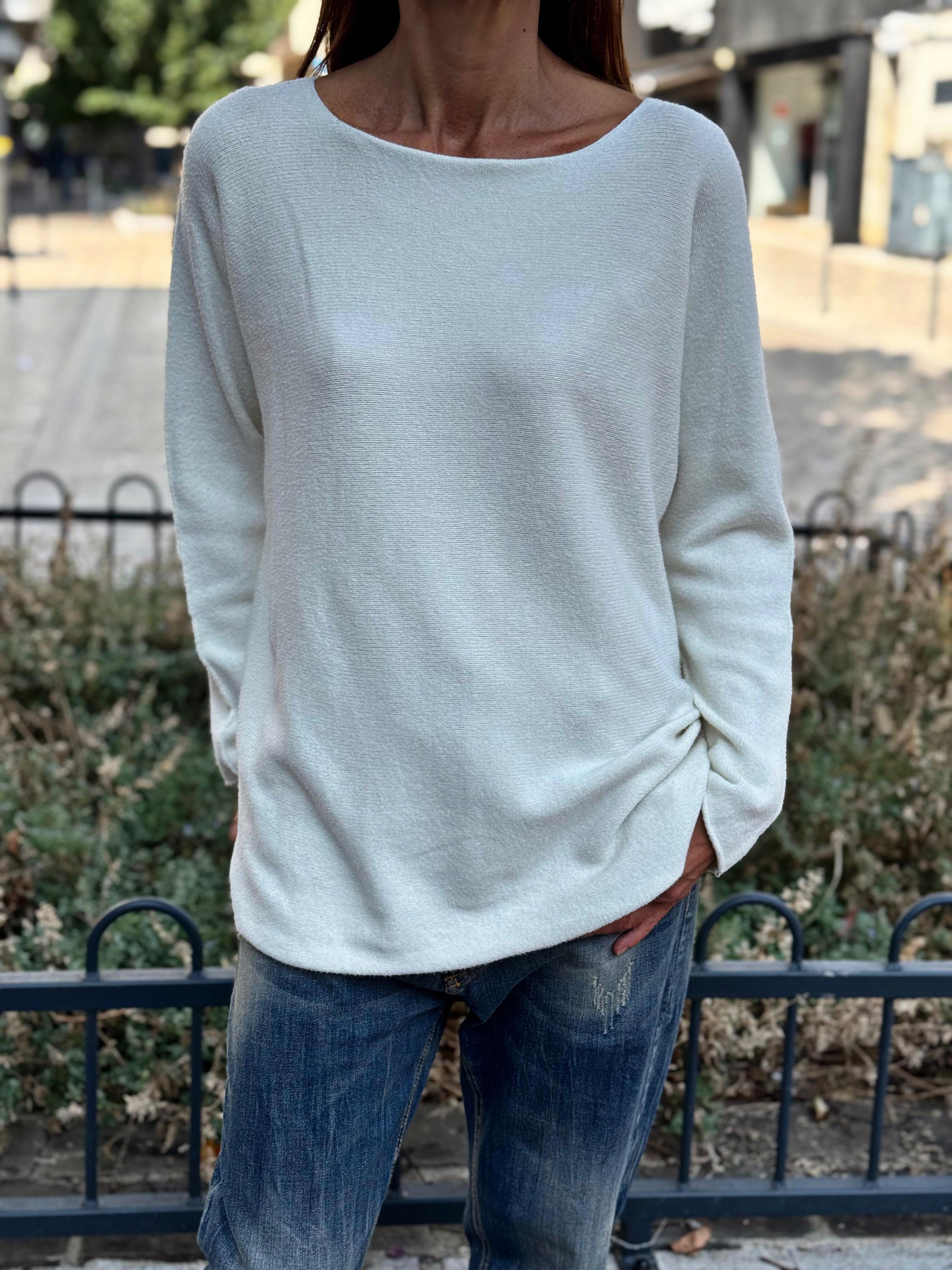 Pull doux LINO Ecru