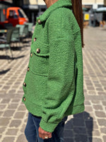 Charger l&#39;image dans la galerie, Blouson bouclette GAB Vert
