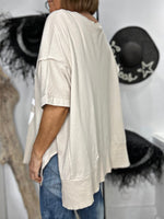 Charger l'image dans la galerie, T-shirt imprimé message Beige - LOVE

