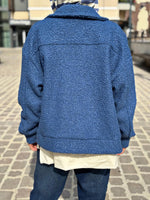 Charger l&#39;image dans la galerie, Blouson bouclette GAB Bleu jeans
