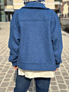 Blouson bouclette GAB Bleu jeans