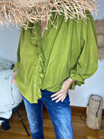 Charger l&#39;image dans la galerie, Chemise ESTEL Pistache
