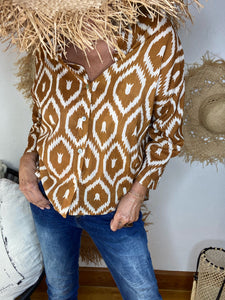 Chemise CHARLOTTE Camel