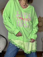 Charger l'image dans la galerie, Sweat fin ALBA Vert anis
