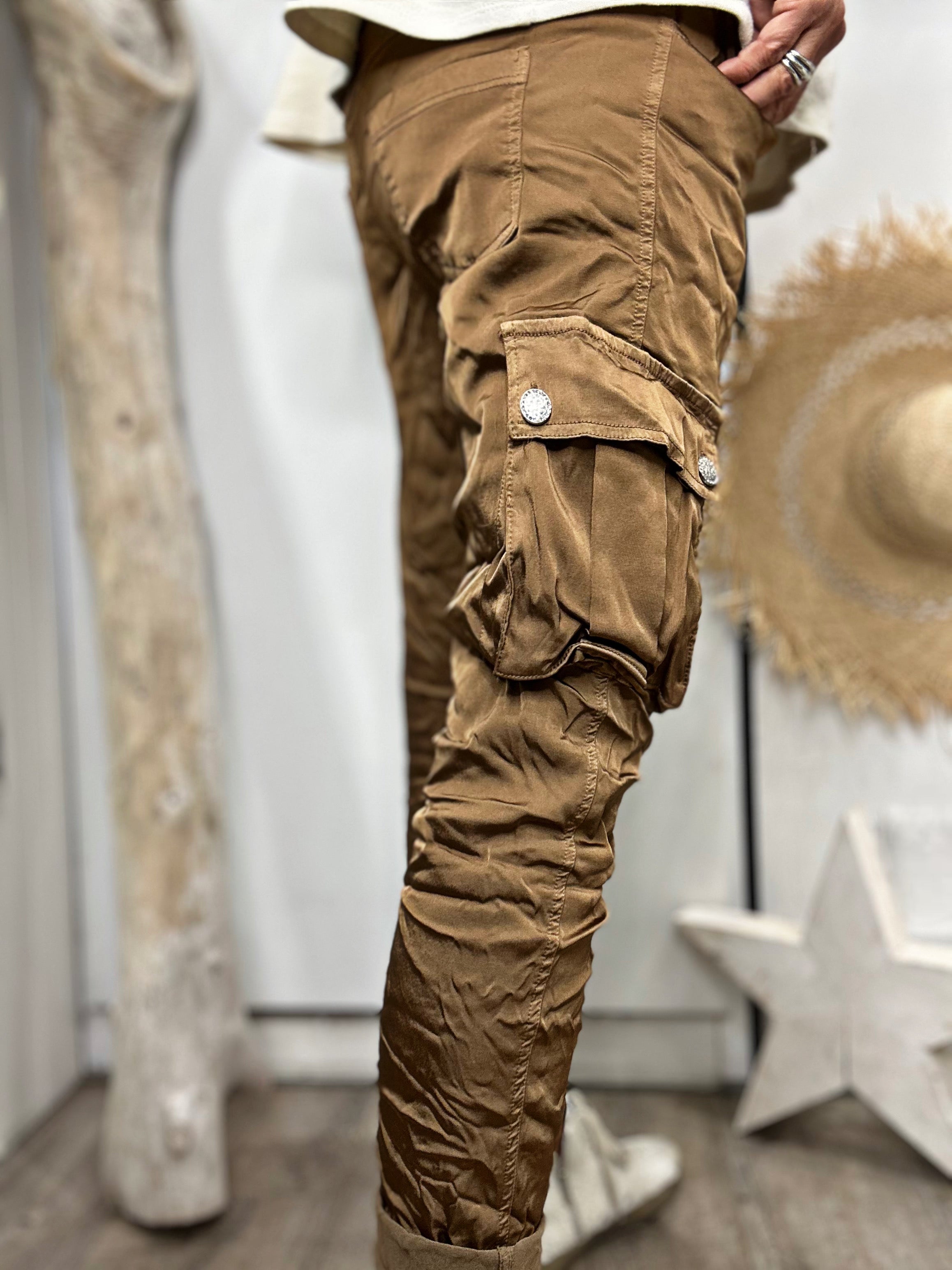 Pantalon CARGO Camel