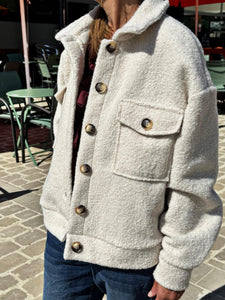 Blouson bouclette GAB Beige