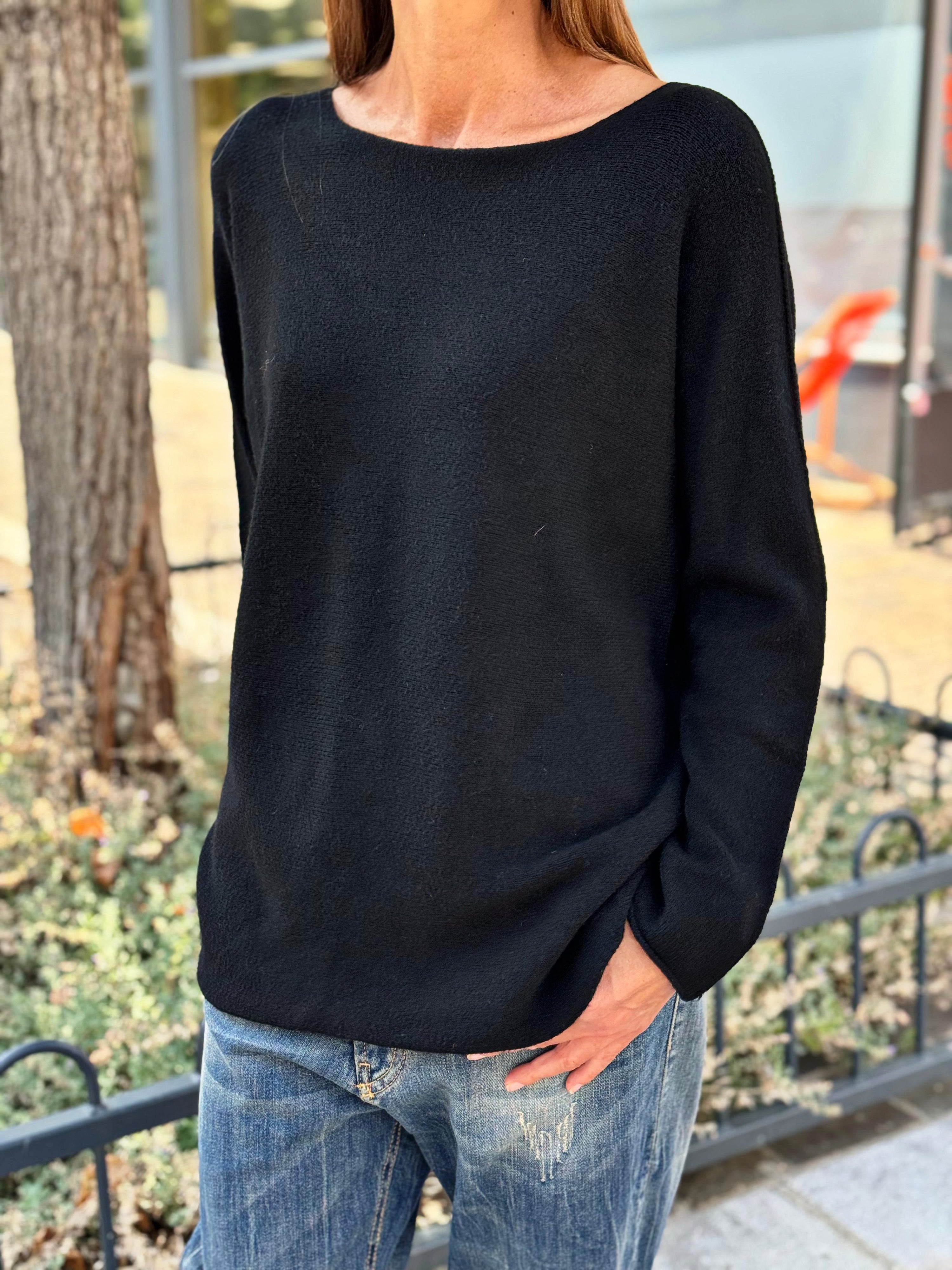 Pull doux LINO Noir