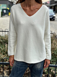 Pull doux TAO Ecru