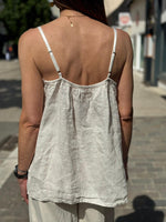 Charger l'image dans la galerie, Top lin AZELIA Beige clair
