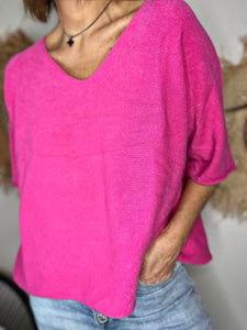 Pull tout doux ARY Fuchsia