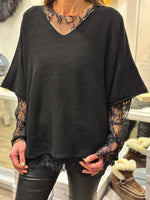 Charger l'image dans la galerie, Pull doux LALY Noir
