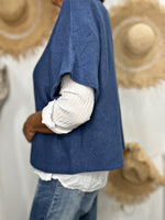 Charger l'image dans la galerie, Pull doux LALY Bleu jeans
