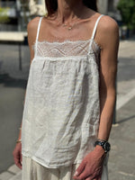 Charger l'image dans la galerie, Top lin AZELIA Beige clair
