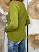 Charger l'image dans la galerie, Pull doux TAO Vert olive
