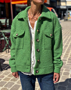 Blouson bouclette GAB Vert