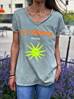 Charger l&#39;image dans la galerie, Tee shirt ST-TROPEZ Kaki
