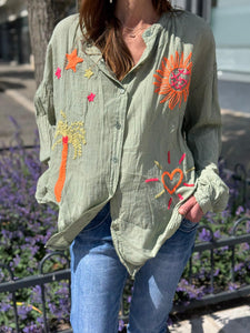 Chemise FABIOLA Kaki
