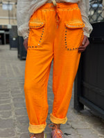 Charger l'image dans la galerie, Pantalon Jogg Orange fluo  - STUDIO
