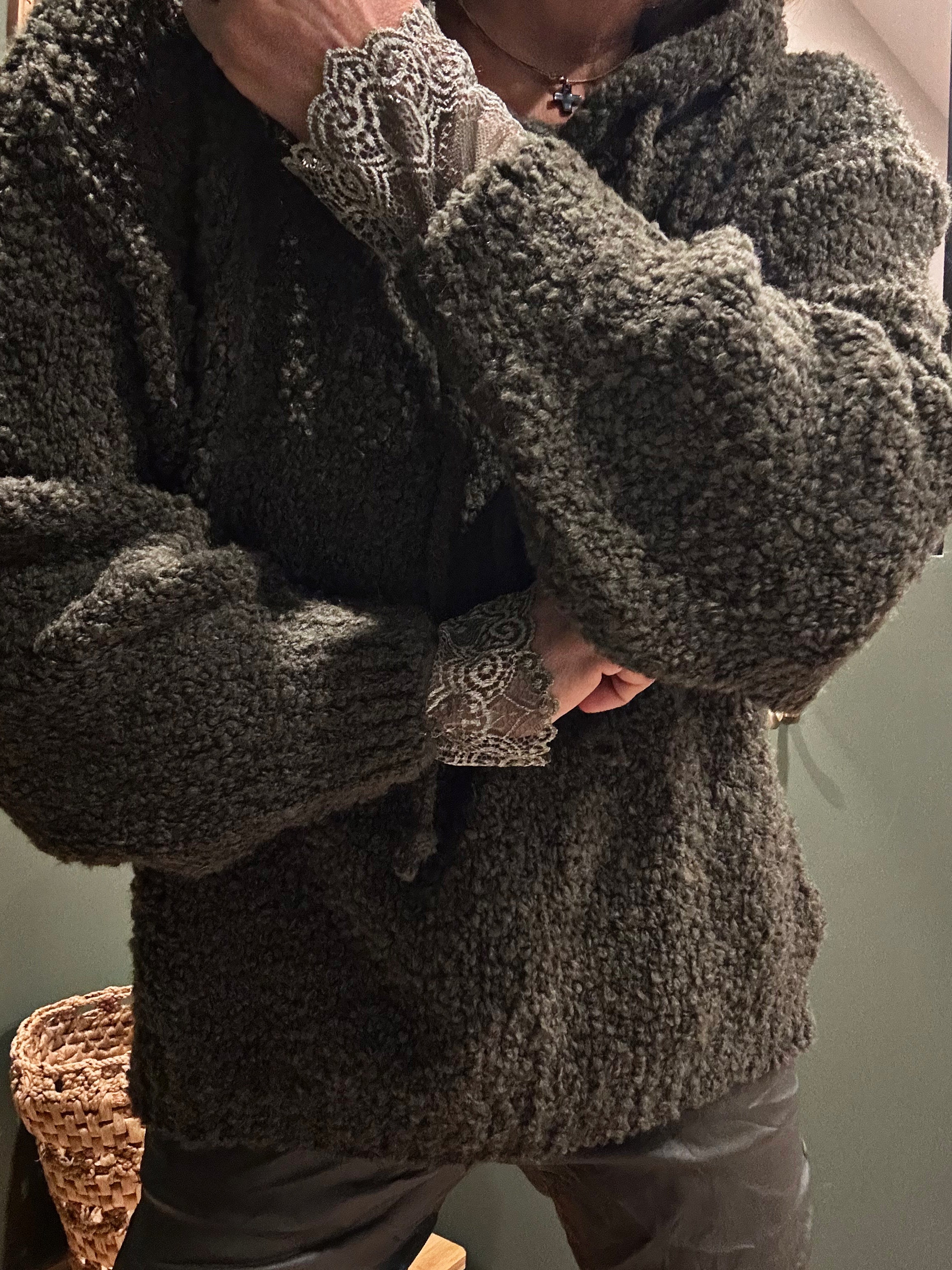 Pull à capuche RIVA Kaki