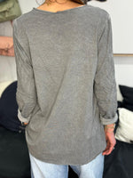 Charger l'image dans la galerie, T-shirt manches longues Anthracite  - ILONA
