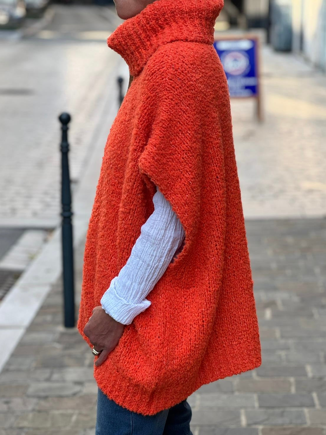 Pull sans manche BERNIE Orange
