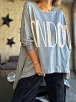 Charger l'image dans la galerie, Tee shirt LONDON Gris bleu

