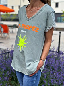 Tee shirt ST-TROPEZ Kaki