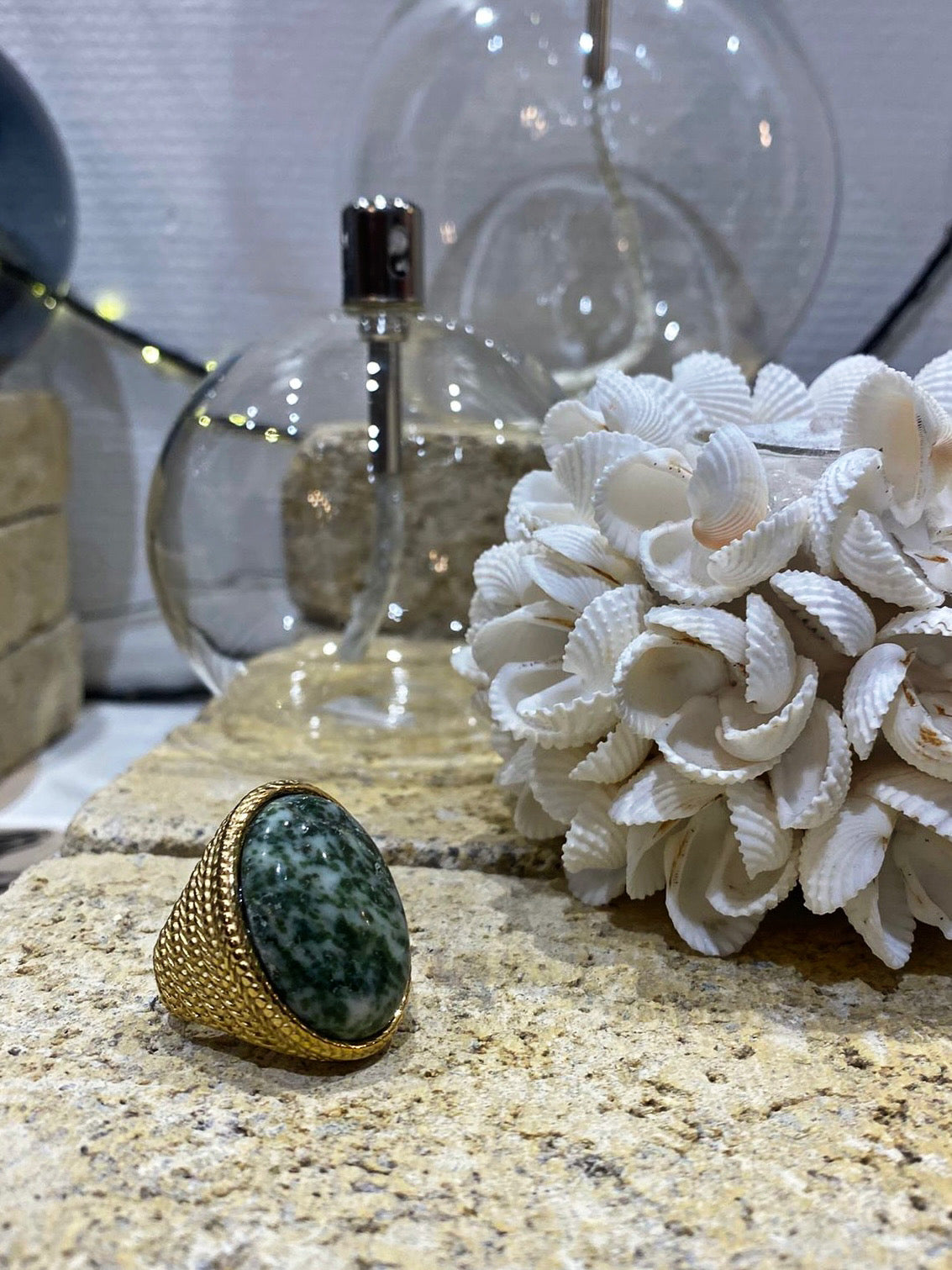Bague JADE Kaki