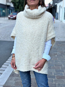 Pull sans manche BERNIE Ecru
