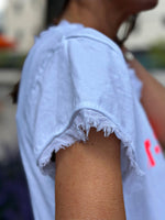 Charger l&#39;image dans la galerie, Tee shirt ST-TROPEZ Blanc/Fuchsia
