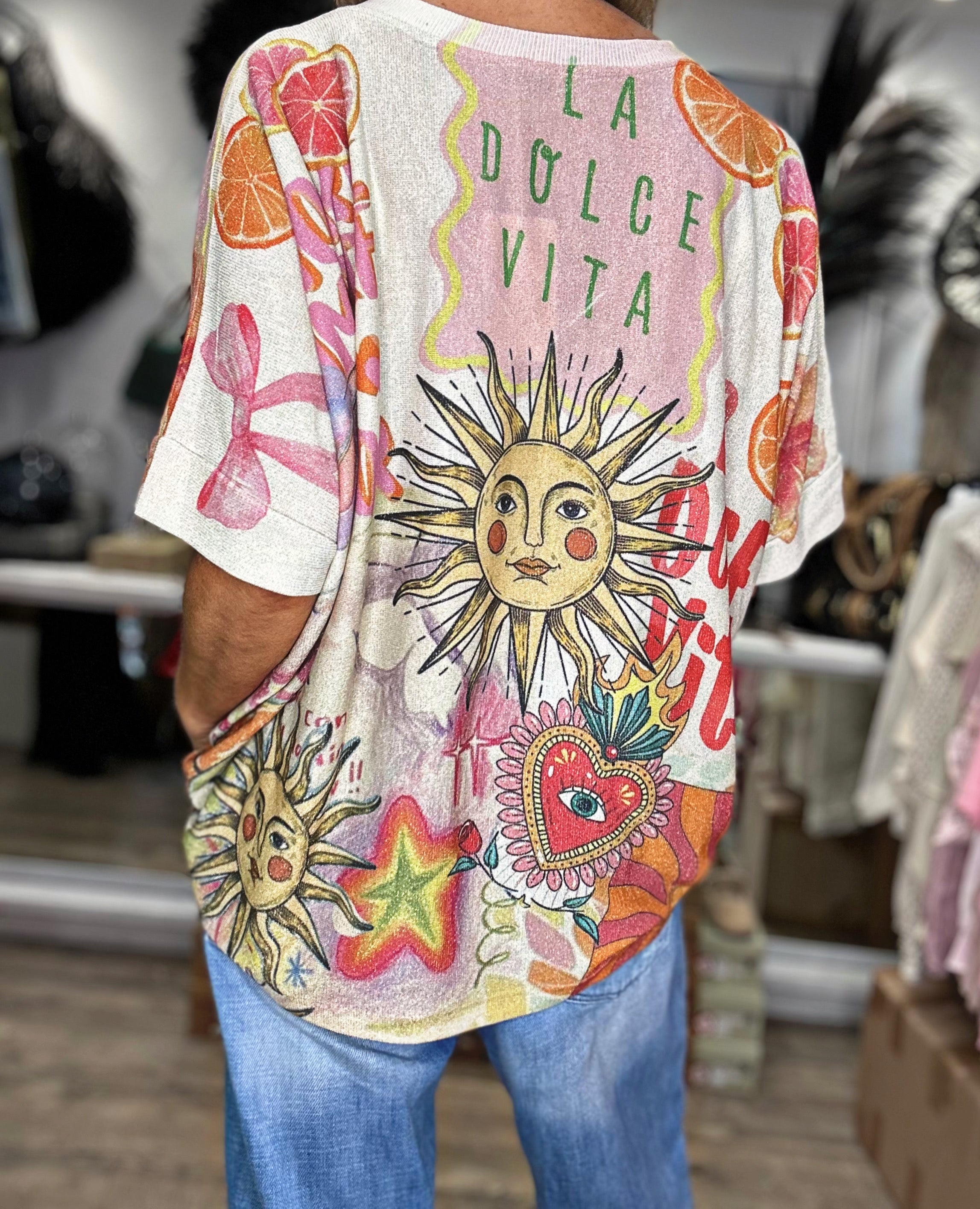 Pull fin SOLEIL multico