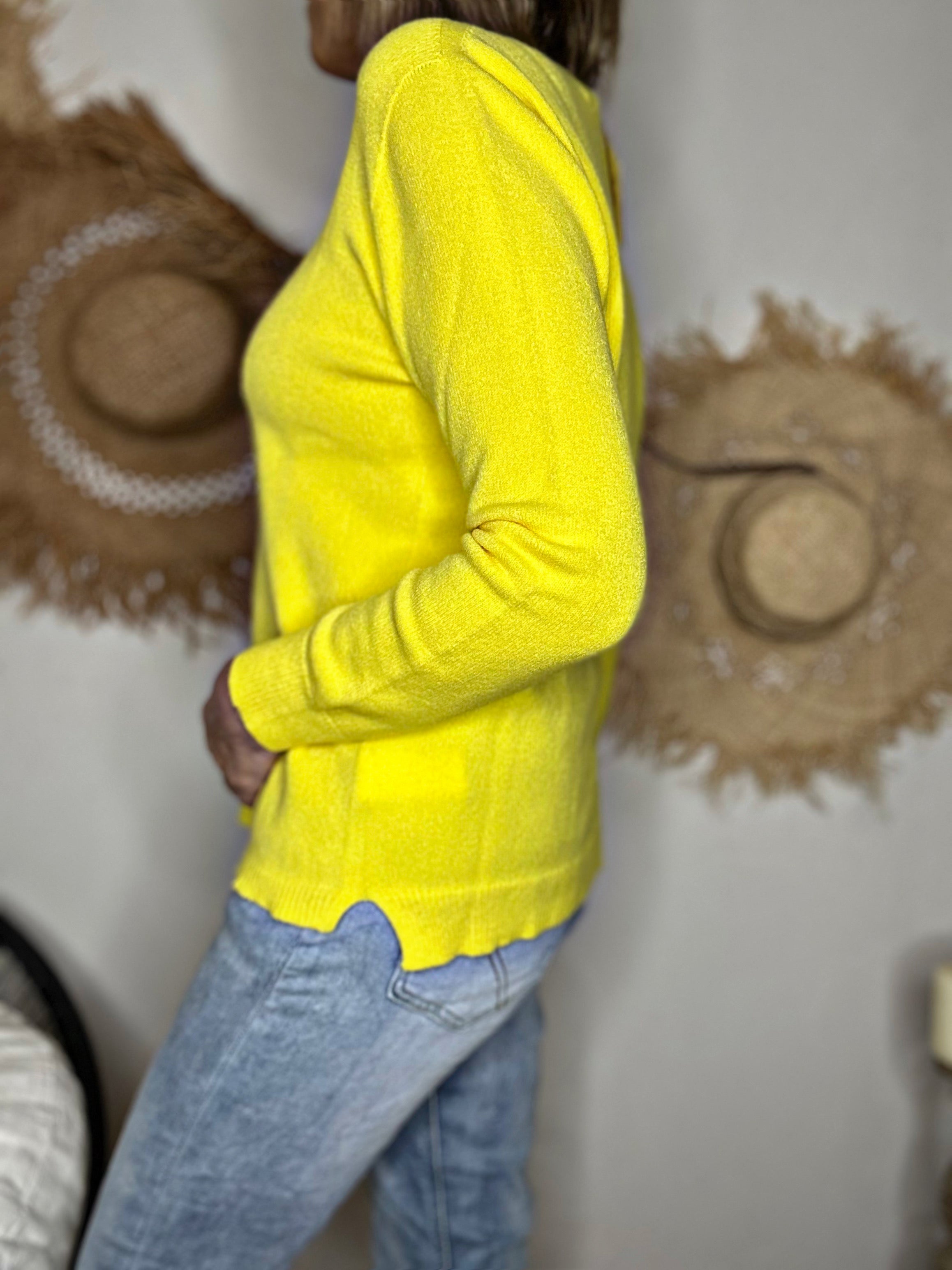 Pull tout doux SYLVANO Jaune