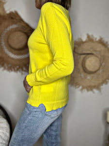 Pull tout doux SYLVANO Jaune