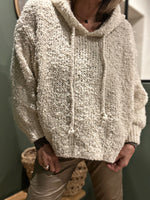 Charger l'image dans la galerie, Pull à capuche RIVA Ecru
