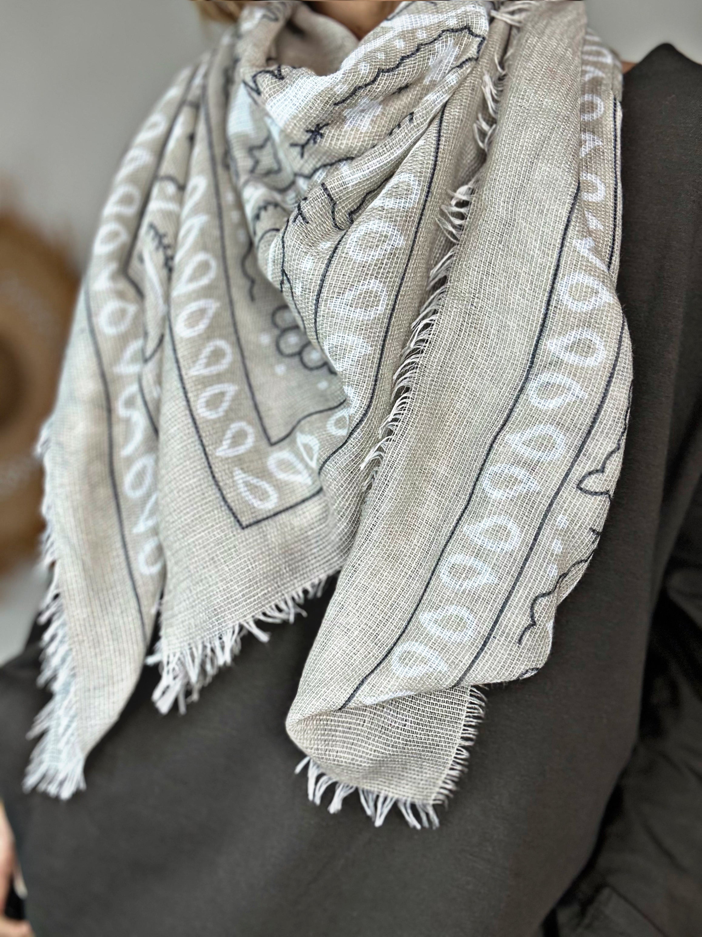 Foulard BANDANAS Beige clair