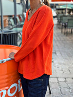 Charger l&#39;image dans la galerie, Pull doux TAO Orange
