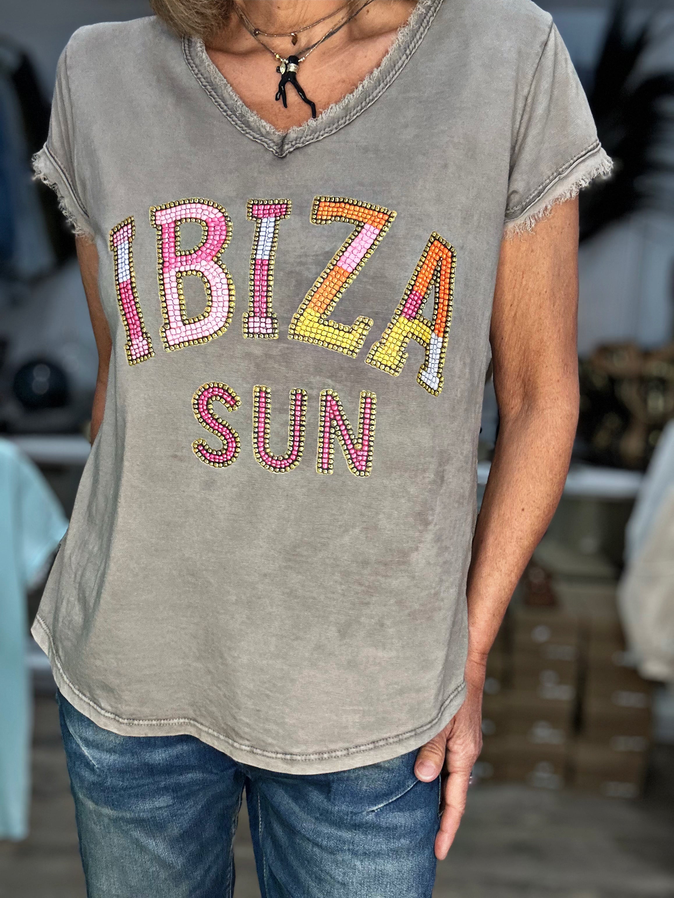 Tee shirt IBIZA SUN Choco