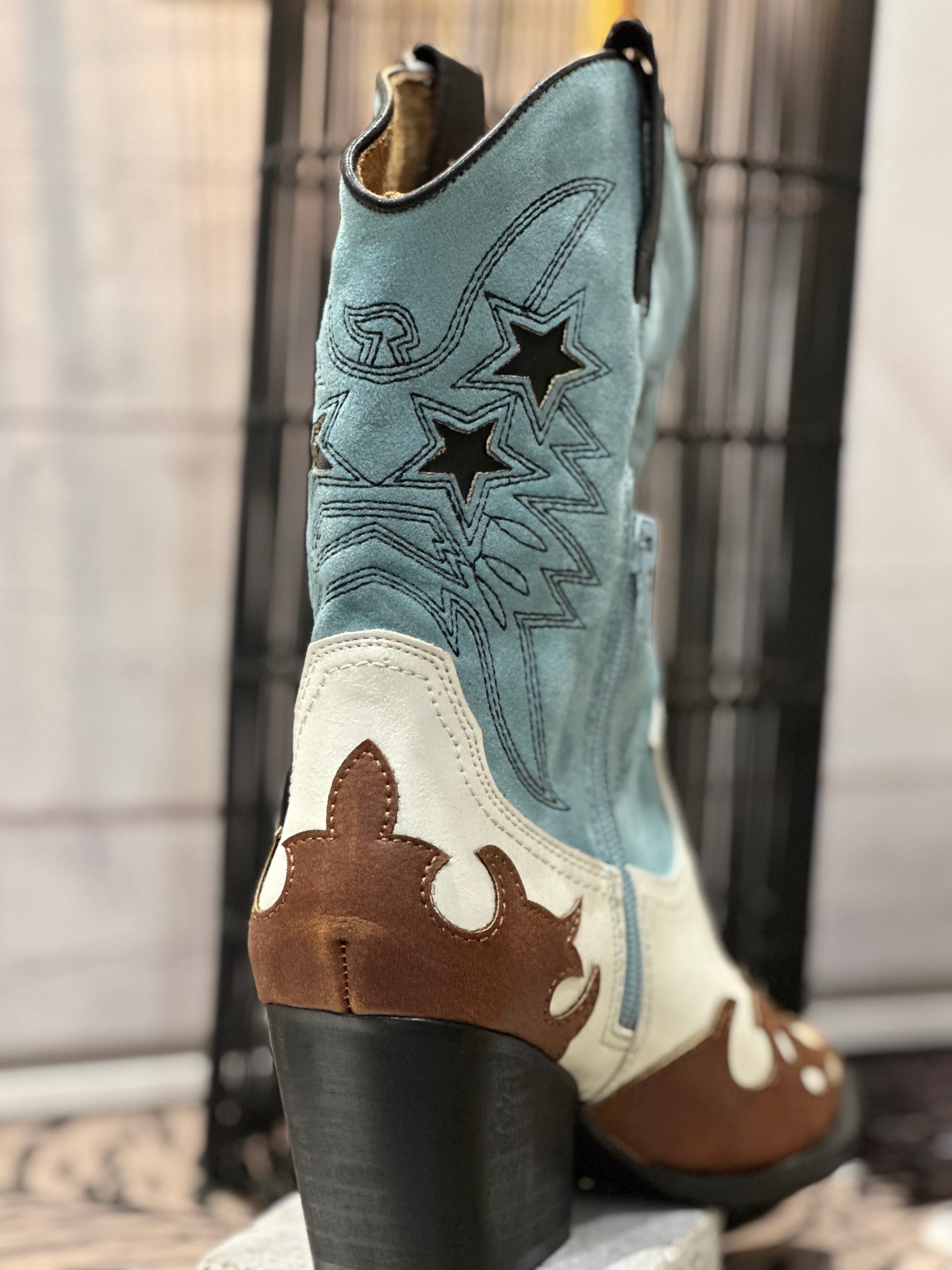 Boots KACIA Turquoise