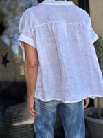 Charger l'image dans la galerie, Blouse lin Blanc - 86
