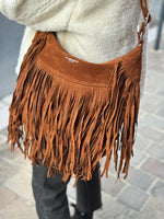Charger l&#39;image dans la galerie, Sac à franges SAVANA Camel
