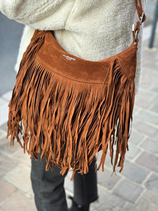 Sac à franges SAVANA Camel