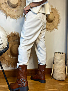 Pantalon CITY Ecru