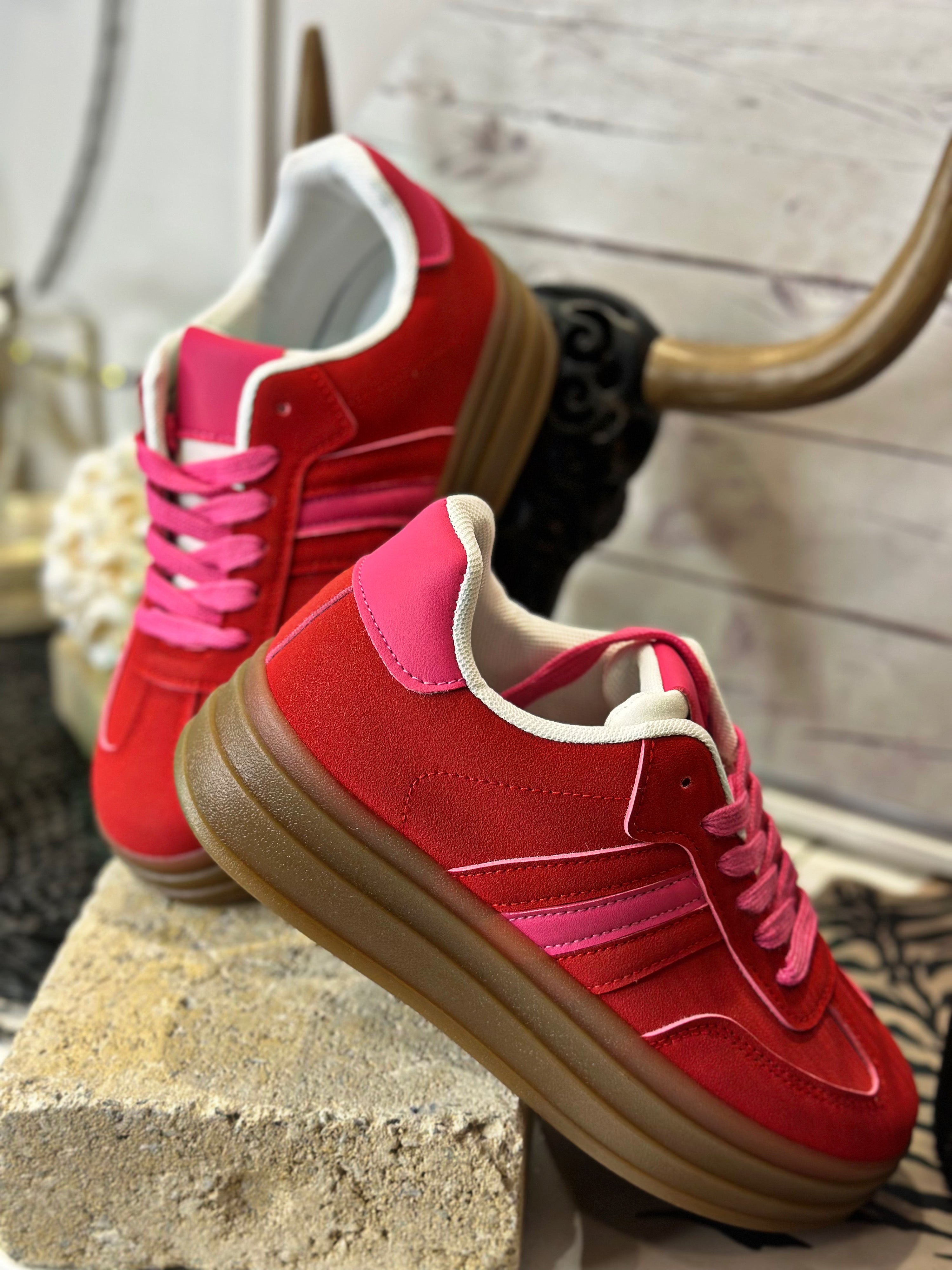 Baskets PAQUITA Rouge