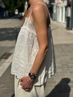 Charger l'image dans la galerie, Top lin AZELIA Beige clair
