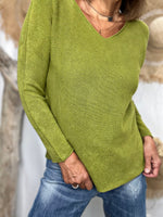 Charger l'image dans la galerie, Pull doux TAO Vert olive
